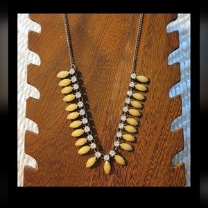 J. Crew Yellow and Silver Necklace